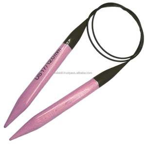 Aiguille à tricoter circulaire en bois INDSKILL, longueur de 32 pouces pour le bricolage créatif fait à la main et tous les projets de fil de tissage, taille américaine 11(8mm) - Product Image 4