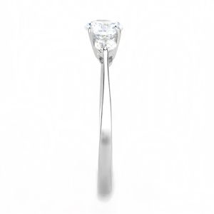 TK3431 High Polished Stainless Steel <b>Ring</b> with AAA Grade CZ Clear-Dishes & <b>Plates</b> - Product Image 4