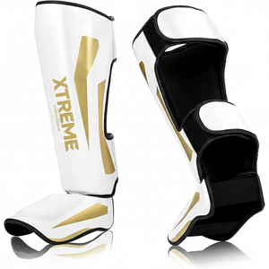 Espinilleras Ajustables Ligeras para Boxeo, MMA, Kickboxing, Muay Thai, Almohadillas Protectoras con Logotipo Personalizado, Venta al por Mayor para Jóvenes y Adultos, Entrenamiento - Product Image 3