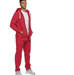 Ensembles de jogging pour hommes en molleton uni avec fermeture éclair, survêtements et sweats à capuche en gros, personnalisables avec votre logo, pour la gym et l'entraînement, OEM - Product Image 6