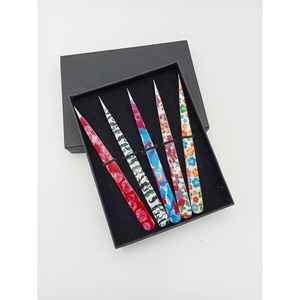 Pinzas de Precisión para Pestañas de Acero Inoxidable con Punta Lisa y Recta, Modelo 762.0 Personalizable, para una Limpieza Eficiente - Product Image 6