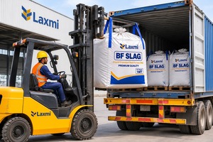 Laxmi Premium Quality BF Slag Ground Granulated Blast Furnace Slag 1MT Bulk Jumbo <b>Bag</b> - Product Image 3