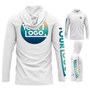 Sudadera con Capucha de Pesca para Hombre, de Secado Rápido, Protección UV, 100% Poliéster, UPF50+, al por Mayor, OEM, ODM - Product Image 1