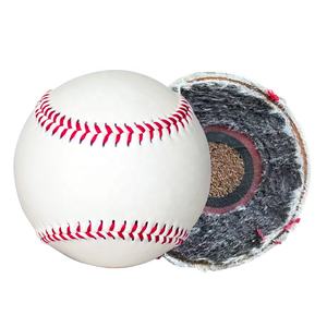 Venta al por mayor 9 "de lana blanca logotipo personalizado de béisbol - Product Image 3