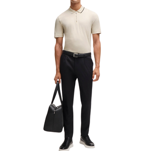 เสื้อเชิ้ตคอปกซิป แขนสั้น ผ้าคอตตอน 100% เนื้อนุ่ม สไตล์ลำลองทันสมัย ทรงเข้ารูป สีพื้น รับสั่งทำสีตามต้องการ ขายส่ง - Product Image 5