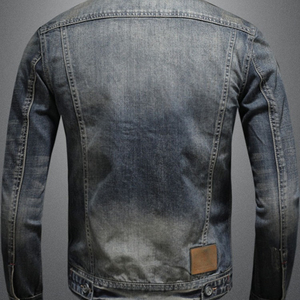 Men <b>Jeans</b> Jacket Wholesale Custom Solid Color Denim Jacket Premium Pakistan Clothing Manufacturer Export - Product Image 3
