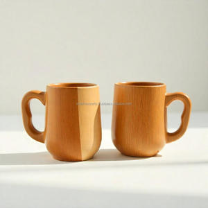 Tasses en céramique artisanales de qualité supérieure en bois naturel tasse et tasse pour les amateurs de boissons au thé et au café dans le monde entier - Product Image 6
