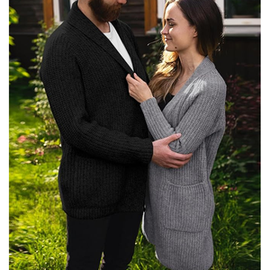 Custom <b>Men's</b> Old Money Style 100% Cotton Knitted <b>Cardigan</b> Casual Lightweight V-Neck Summer Sweater - Product Image 6