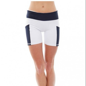 Shorts Deportivos de Yoga de Cintura Alta, Transpirables, Absorbentes de Sudor, con Botones, Diseño de Lazo, Tiras Reflectantes, Malla Hueca Anti-Reflejante, Novedad de Verano - Product Image 4