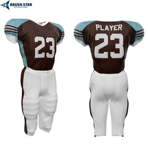 Adult Unisex High-quality American Football Uniform Custom Team Name Moisture-Wicking Breathable UV Protection UPF 50 Short - Product Image 4