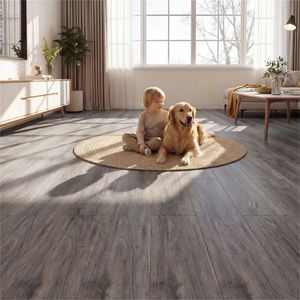 Pavimento in Vinile Effetto Legno Grigio 48 Pezzi, 36 Piedi Quadrati, Piastrelle in PVC Impermeabili per Uso Domestico - Product Image 2