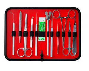 Kit de dissection professionnel avancé pour étudiants en médecine, fabriqué en acier inoxydable de haute qualité par Life Care. - Product Image 1
