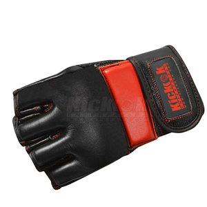 Gants de MMA en cuir souple, structure à paume ouverte, antidérapants, avec sangle de poignet réglable pour un contrôle naturel du mouvement, parfaits pour - Product Image 4