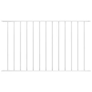 Panneau de clôture en acier thermolaqué blanc de 1,65 m x 1 m pour grillage de jardin - Product Image 1