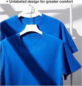 Nouveauté T-shirt uni à col rond pour homme, t-shirt décontracté pour tous les jours, couleur unie, col rond, manches courtes, t-shirts en tricot pour l'été - Product Image 4