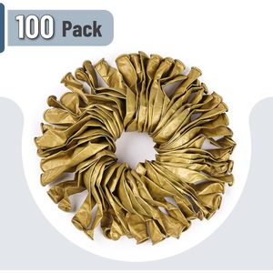 ลูกโป่งสีทองเมทัลลิกขนาด 12 นิ้ว แพ็ค 100 ลูก สำหรับงานวันเกิด งานปาร์ตี้ - Product Image 2