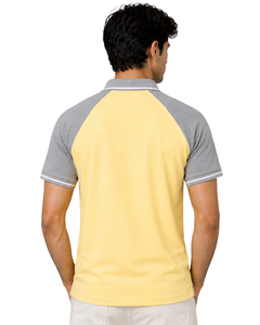 Camiseta Polo Personalizada para Hombre en Color Pastel Amarillo Grisáceo, Ropa Deportiva Casual de Verano, Transpirable, Camiseta de Golf, Moda Atlética Premium - Product Image 2