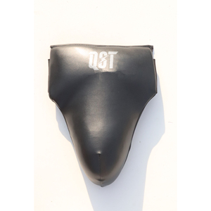 Protège-entrejambe de boxe en cuir PU, avec sangles élastiques à la taille et à la jambe, et coque en plastique pour protection contre les coups bas – Vente chaude pour le sparring et la boxe - Product Image 3