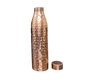 100% Pure & Handmade 1L <b>Copper</b> Water <b>Bottle</b> Leak-Proof Yoga <b>Bottle</b> with Custom Logo for Direct <b>Drinking</b> - Product Image 5