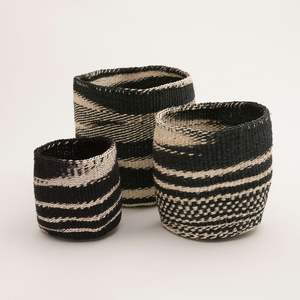 Cesta de Almacenamiento Decorativa Tejida a Mano, Rectangular y Redonda, de Ratán Natural y Yute, Ecológica y Multiusos para el Hogar - Product Image 4