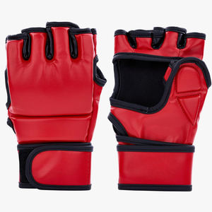 Gants de combat demi-doigts unisexes personnalisés pour MMA, Muay Thai, Taekwondo, Boxe – Équipement MMA tendance – Gants de grappling en cuir de qualité supérieure - Product Image 1
