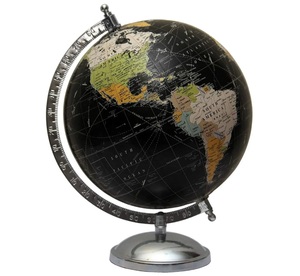 Globo Terráqueo Decorativo Vintage de Latón/Aluminio Ecológico, Mapa del Mundo para Mesa, Hogar u Oficina, Regalo de Graduación - Product Image 3