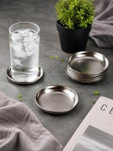 Unique Aluminum Beverage <b>Coasters</b> <b>Set</b> With Elegant Design For Daily Use In Kitchen Office And Living Room - Product Image 6