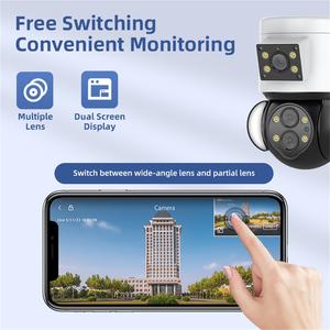 กล้องวงจรปิด IP แบบ PTZ ความละเอียด 4MP รุ่นใหม่ล่าสุด ขายส่ง พร้อมเซ็นเซอร์คู่ กันน้ำ สำหรับภายนอกอาคาร พร้อมระบบ WIFI ตรวจสอบการจราจรบนถนนและไฟถนน - Product Image 2