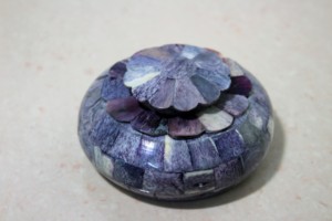 Handcrafted <b>Blue</b> Bone Inlay Tobacco <b>Storage</b> <b>Box</b> Decorative Bone Inlay Jar Luxury Home Decor Container - Product Image 4