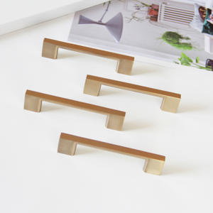 Tirador de Barra Contemporáneo de Aleación de Zinc para Cajones y Armarios, Acabado Champán, Fácil Instalación, Muebles de Sala - Product Image 4