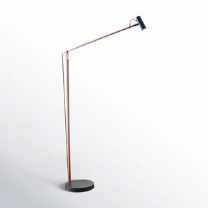 Lámpara de Pie Decorativa con Acabado en Latón Premium y Pantalla de Tela para Interiores Elegantes - Product Image 3