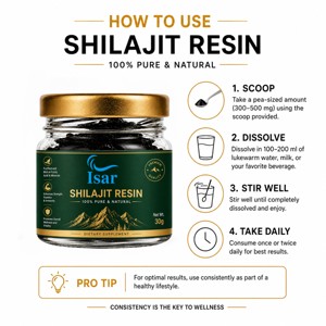 Résine de Shilajit riche en acide fulvique 30g, résine himalayenne pure de qualité supérieure, complément alimentaire riche en minéraux pour soutenir la vitalité naturelle - Product Image 4