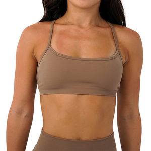 Soutien-gorge de sport sans couture pour femme, dos nu, pour la gym et le yoga, avec logo personnalisé - Product Image 2