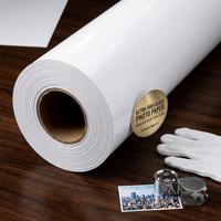 Rouleaux de papier photo brillant haute qualité PH-Eco-280 résistants à l'eau pour impression jet d'encre éco-solvant, pour impression professionnelle en gros