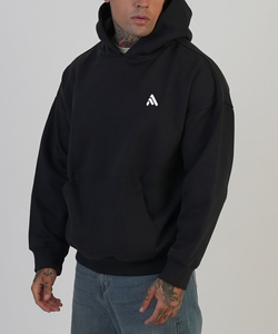 Sweat-shirts à capuche unisexes de haute qualité pour hommes, coupe oversize, personnalisables avec logo, en coton épais vierge - Product Image 1