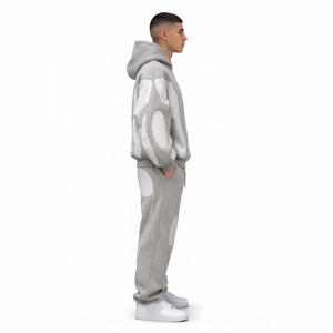 ชุดวอร์มเทคฟลีซโอเวอร์ไซส์สำหรับผู้ชาย – ชุดเสื้อฮู้ดและกางเกงจ็อกเกอร์สตรีทแวร์ระดับพรีเมียม - Product Image 3