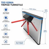 Barrera de Control de Entrada con Código QR, Reconocimiento Facial, Torniquete Trípode Doble, Puerta de Torniquete, Garantía CE OEM de 1 Año