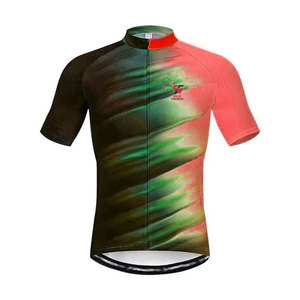 Maillot de Ciclismo de Manga Corta, Tejido de Poliéster, Control de Humedad y Ajuste Cómodo para Ciclismo Diario y de Larga Distancia - Product Image 1