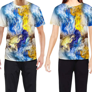 T-shirt en coton uni de haute qualité pour homme, col rond, broderie personnalisée, mode décontractée, vente en gros, fournisseur d'usine - Product Image 3
