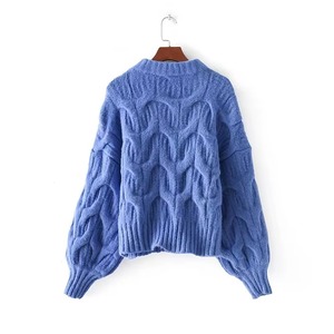 Pull pour femme en maille douce de qualité supérieure, manches longues, confortable pour tous les jours, vêtements d'hiver en coton biologique, commande en gros - Product Image 6