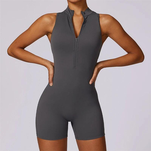 Private Label Gym Jumpsuit Compression Fitness Wear Activewear Bodysuit Manufacturer Premium Athletic Jumpsuit - Product Image 2