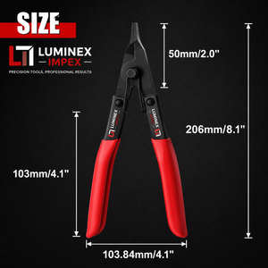 LUMINEX IMPEX <b>Long</b> <b>Nose</b> Stainless Steel Lightweight Jewelry Polishing Pliers for Bracelet Making - Product Image 1
