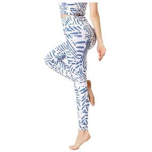 Pantalones de Yoga para Mujer, Estampados, Largos, de Cintura Alta, Elásticos en Cuatro Direcciones, de Spandex/Nailon, Leggings Deportivos Ajustados para Gimnasio y Fitness - Product Image 4