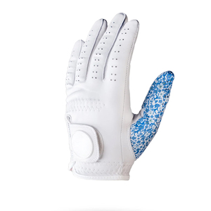 Guante de Golf para Mano Izquierda, Blanco, Cuero Cabretta, Transpirable, Ligero, Antideslizante, con Cierre de Velcro, Unisex, Deportivo - Product Image 2