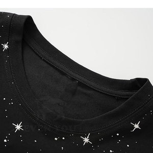 T-shirts pour hommes à manches courtes de haute qualité avec strass, t-shirts pour hommes avec strass de bonne qualité en vente - Product Image 3