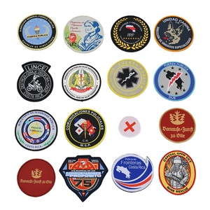 Personalized Woven Patches with Flower & Alphabet Designs Eco-Friendly Wholesale Bulk Orders at Cheap Price Made in Pakistan - Product Image 1