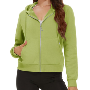 New Fashion Breathable Women Crop Top <b>Hoodies</b> Wholesale Women <b>Workout</b> Crop Top Hoodie for Sale - Product Image 2