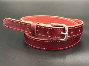 Cinturón de Cuero Genuino Casual Vintage para Hombre, Hebilla de Una Sola Punta de Alta Calidad, Correa de Cintura de Cuero Real LMB-0096H - Product Image 1