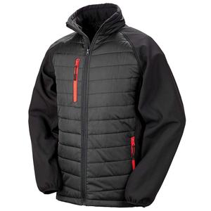 Chaqueta acolchada de secado rápido hecha a medida para hombre Chaqueta acolchada con Capucha con forro Softshell de invierno OEM Chaqueta acolchada con capucha personalizada - Product Image 1