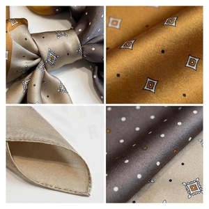 Women's <b>Square</b> <b>Silk</b> <b>Scarf</b> Geometric Print Elegant Multi-Functional Fashion Accessory All Seasons - Product Image 4